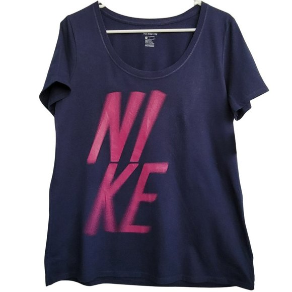 Nike Tops - NWT NIKE Graphic T-shirt Scoop Neck Athletic Cut M
